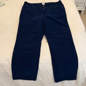 J. Crew Dark Blue Corduroy Trousers